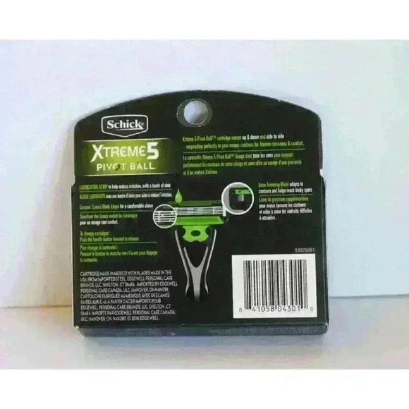 Schick Xtreme 5 Pivot Ball Men's Razor Blade Refills, 4 count NEW Blades only - Picture 6 of 7